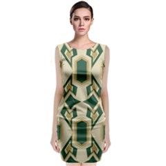 Abstract Pattern Geometric Backgrounds   Sleeveless Velvet Midi Dress by Eskimos