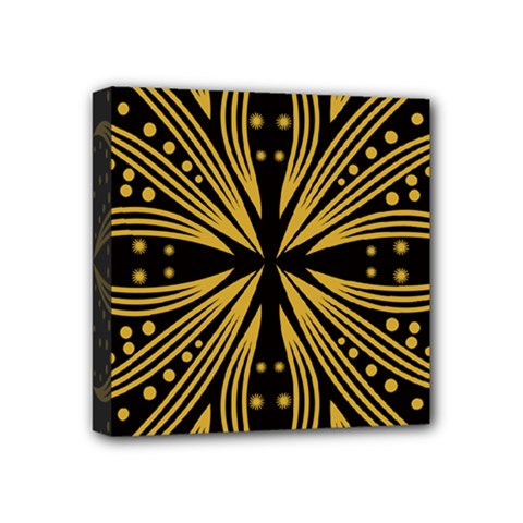Abstract Geometric Design    Mini Canvas 4  X 4  (stretched) by Eskimos