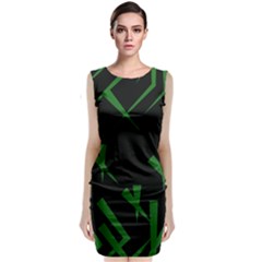 Abstract Pattern Geometric Backgrounds   Sleeveless Velvet Midi Dress by Eskimos