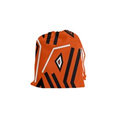 Abstract Pattern Geometric Backgrounds   Drawstring Pouch (small) by Eskimos