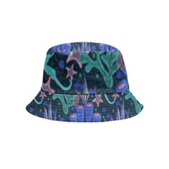 Night Aquarium Inside Out Bucket Hat (kids) by VeataAtticus