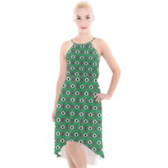 Beetle Eyes High-low Halter Chiffon Dress  by SychEva