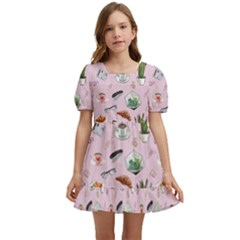 Office Time Kids  Short Sleeve Dolly Dress by SychEva