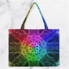 Fractal Design Zipper Medium Tote Bag by Sparkle