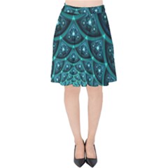 Fractal Velvet High Waist Skirt by Sparkle