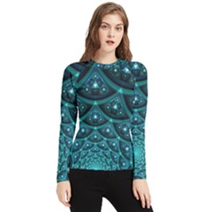 Fractal Women s Long Sleeve Rash Guard by Sparkle