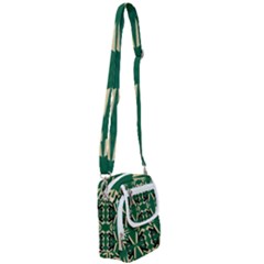 Abstract Pattern Geometric Backgrounds   Shoulder Strap Belt Bag by Eskimos