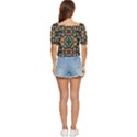 Abstract pattern geometric backgrounds   Button up blouse View4