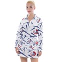 Abstract pattern geometric backgrounds   Women s Long Sleeve Casual Dress View1