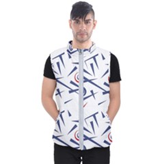 Abstract Pattern Geometric Backgrounds   Men s Puffer Vest by Eskimos