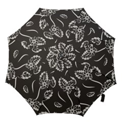 Folk Flowers Print Floral Pattern Ethnic Art Hook Handle Umbrellas (small) by Eskimos