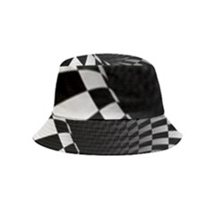 3d Optical Illusion, Dark Hole, Funny Effect Inside Out Bucket Hat (kids) by Casemiro