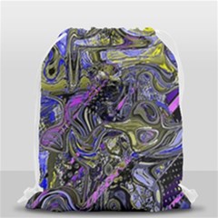 Deconstructed Green Drawstring Bag (small) by MRNStudios