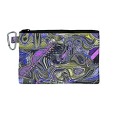 Deconstructed Green Canvas Cosmetic Bag (medium) by MRNStudios