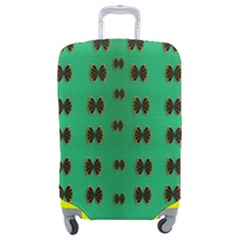 Butterflies In Fresh Green Environment Luggage Cover (medium) by pepitasart