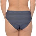 Chevron colors blanc/noir Double Strap Halter Bikini Bottom View2