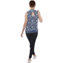 Office Works Mock Neck Chiffon Sleeveless Top View2