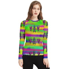 Mermaids And Unicorn Colors For Flower Joy Women s Long Sleeve Rash Guard by pepitasart