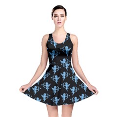 Cupid Pattern Reversible Skater Dress by Valentinaart