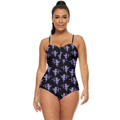 Cupid Pattern Retro Full Coverage Swimsuit by Valentinaart