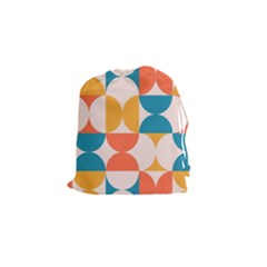 Geometric Pattern Drawstring Pouch (small) by Valentinaart