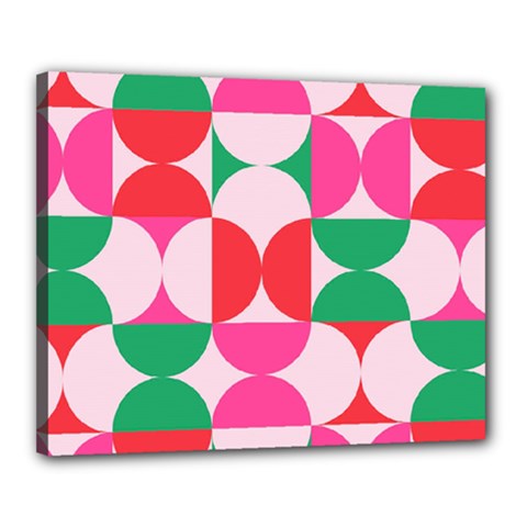Geometric Pattern Canvas 20  X 16  (stretched) by Valentinaart