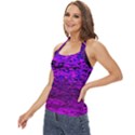 Magenta waves flow series 2 Basic Halter Top View2