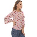Sweet Heart Cut Out Wide Sleeve Top View3