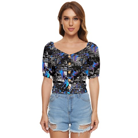 Spin Cycle Button Up Blouse by MRNStudios
