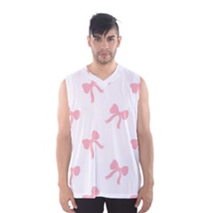 Pink Ribbons Pattern Men s Basketball Tank Top by Littlebird