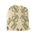 Abstract pattern geometric backgrounds   Drawstring Pouch (XL) View2