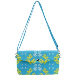 Abstract Pattern Geometric Backgrounds   Removable Strap Clutch Bag by Eskimos