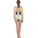 Abstract pattern geometric backgrounds   Center Cut Out Swimsuit View2