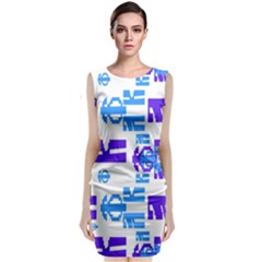 Abstract Pattern Geometric Backgrounds   Sleeveless Velvet Midi Dress by Eskimos