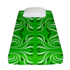Floral Folk Damask Pattern  Fitted Sheet (single Size) by Eskimos