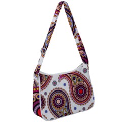 Paisley Pattern Zip Up Shoulder Bag by befabulous