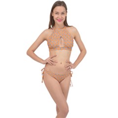 Floral Cross Front Halter Bikini Set by Sparkle