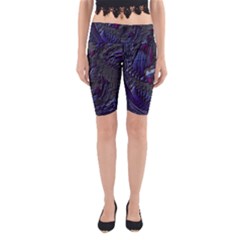 Braille Flow Yoga Cropped Leggings by MRNStudios