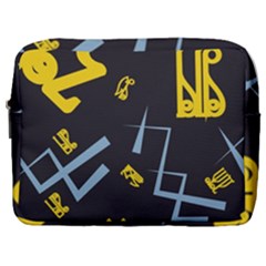 Abstract Pattern Geometric Backgrounds   Make Up Pouch (large) by Eskimos
