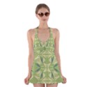 Abstract pattern geometric backgrounds   Halter Dress Swimsuit  View1