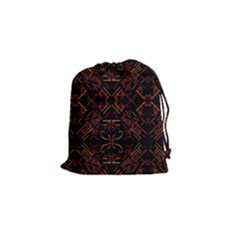 Abstract Pattern Geometric Backgrounds   Drawstring Pouch (small) by Eskimos