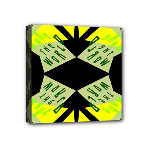 Abstract Pattern Geometric Backgrounds   Mini Canvas 4  X 4  (stretched) by Eskimos