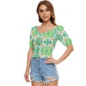 Abstract pattern geometric backgrounds   Button up blouse View2
