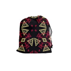 Abstract Pattern Geometric Backgrounds   Drawstring Pouch (medium) by Eskimos