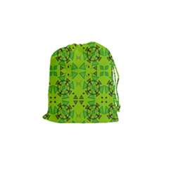 Abstract Pattern Geometric Backgrounds   Drawstring Pouch (small) by Eskimos