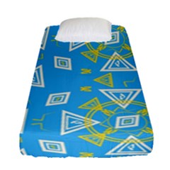 Abstract Pattern Geometric Backgrounds   Fitted Sheet (single Size) by Eskimos