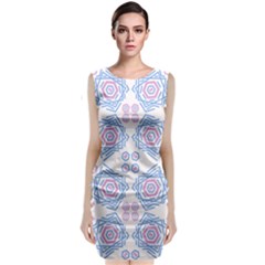 Abstract Pattern Geometric Backgrounds   Sleeveless Velvet Midi Dress by Eskimos