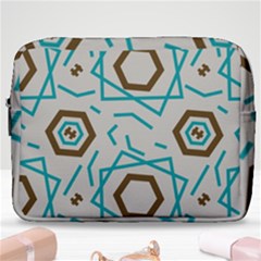 Abstract Pattern Geometric Backgrounds   Make Up Pouch (large) by Eskimos