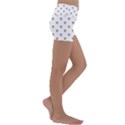 Weird Fantasy Bird Drawing Motif Pattern Kids  Lightweight Velour Yoga Shorts View3