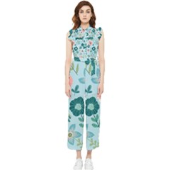 Flower Women s Frill Top Chiffon Jumpsuit by zappwaits